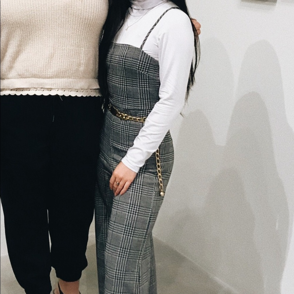 Houndstooth jumpsuit